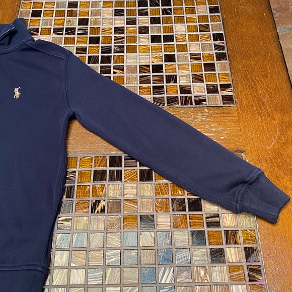Ralph Lauren Interlock Quarter Zip Boys Pullover - Picture 5 of 10